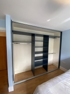 Alby blue traditional sliding wardrobe, fitted in Preston-on-Tees